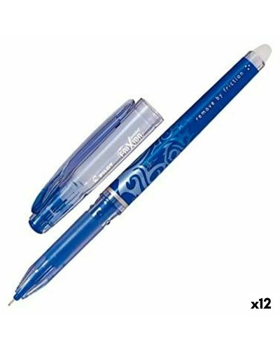 stylo à encre liquide Pilot Frixion Point Encre effaçable Bleu (12 Unités)