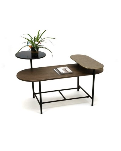 Tavolino da Salotto DKD Home Decor Alluminio e Legno, 116 x 76 x 64 cm