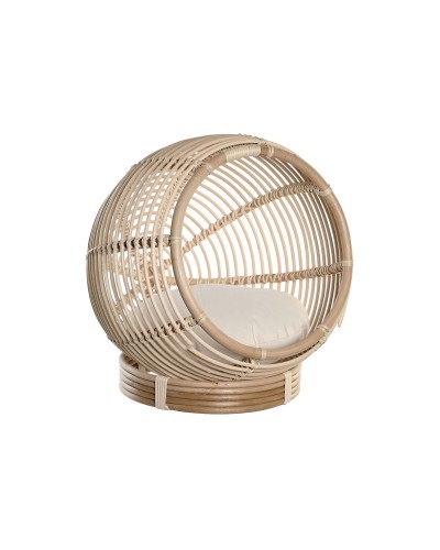 Säng för husdjur DKD Home Decor 55 x 50 x 55 cm Naturell Rattan