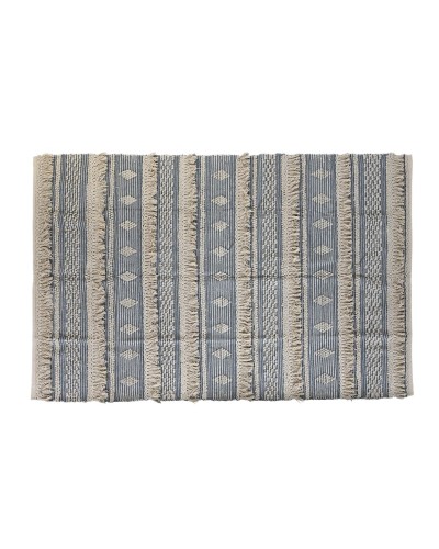 Alfombra DKD Home Decor Algodón Boho Azul Celeste 230 x 160 cm
