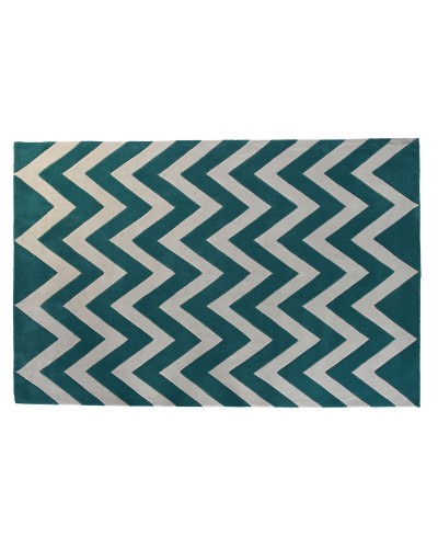 DKD Home Decor Tapis Zig Zag Polyester Bicolore, 160 x 230 cm
