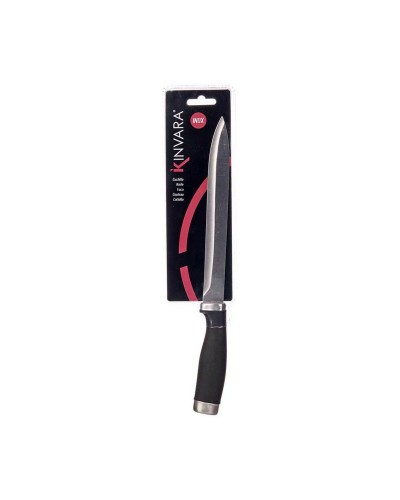 Coltello da Cucina Kinvara KT11-5603-03 Nero Argentato Acciaio inossidabile Plastica 3,5 x 33 x 2 cm (12 Unità)