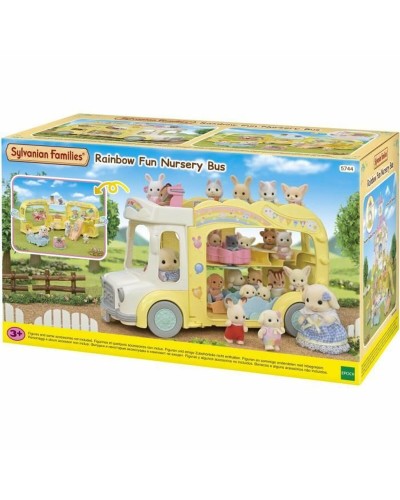 Zubehör für Puppenhaus Sylvanian Families 5744 Rainbow Fun Nursery Bus