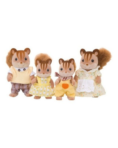 Poupées   Sylvanian Families 4172 Family Ecureuil Roux          