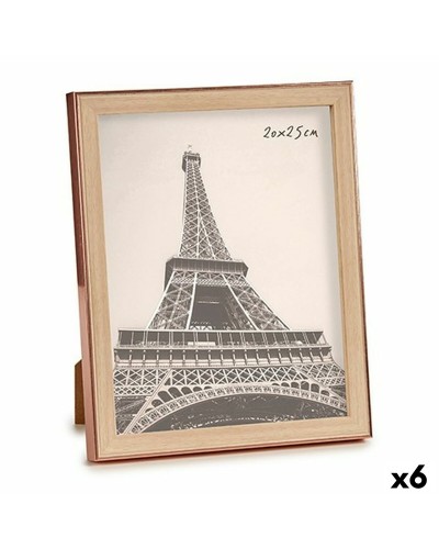Cornice Portafoto 6 Pezzi (23x27 cm) Marrone Rame, Plastica e Vetro