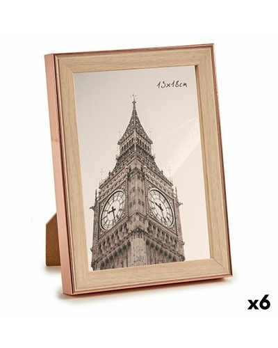 Kuvakehys Ruskea Kupari Muovinen Lasi (15,6 x 2 x 20,7 cm) (6 osaa)