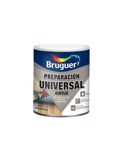 Bruguer Universal Acrílico Imprimación 250 ml Blanco Mate para Preparación de Superficies

