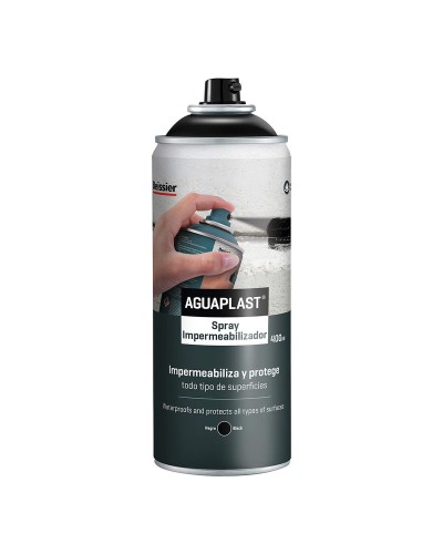 Aguaplast Spray Imperméabilisant Noir pour Protection des Surfaces - 400 ml
