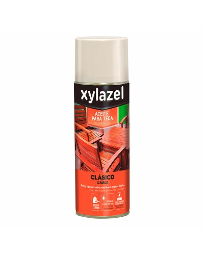 Huile Teck Spray Xylazel Classic | Protection et Nourriture | Mat | 400 ml
