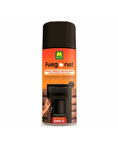 Värmebeständig färg Massó Fuegonet Spray Svart 400 ml