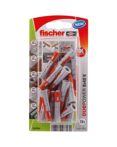 Studs Fischer DuoPower 534994 8 x 40 mm Nylon (18 Stuks)