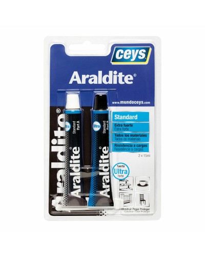 Adhesivo Instantáneo Ceys Araldite Standard - Paquete de 2 x 30 ml para Reparaciones Rápidas y Eficientes
