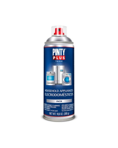 Pintura en Spray Pintyplus Tech E150 Plateada para Electrodomésticos, 400 ml
