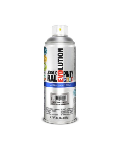 Pintyplus Evolution Vernice Spray Alluminio Bianco Base d'Acqua 400ml