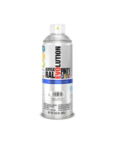 Pintyplus Evolution B199 Wasserbasierter Sprühlack 400ml Farblos für Schutz und Dekoration
