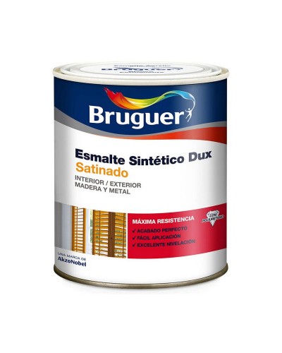 Kunstharzlack Schwarz Seidenmatt Bruguer Dux 750 ml
