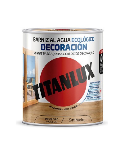 Vesipohjainen lakka Titanlux m21100034 750 ml Väritön Satiiniviimeistely
