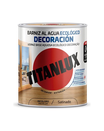 Titanlux Ecological Water-Based Varnish 250 ml Colourless, Smooth Finish
