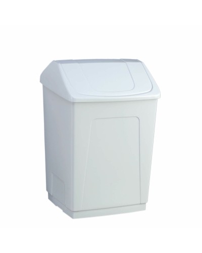 Cubo de Basura Denox de 55 Litros, Blanco, para Cocina y Baño.
