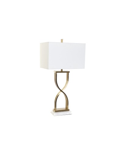 Desk lamp DKD Home Decor 40 x 23 x 79 cm Golden Metal White Marble 40 W 240 V