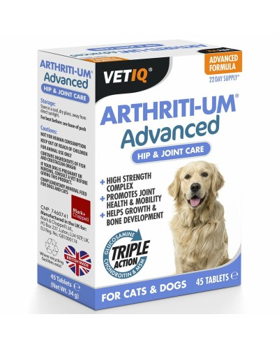 Suplementos y vitaminas Mark & Chappell VETIQ ARTHRITI-UM ADVANCED
