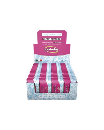 Lingettes humides pour animaux domestiques Inodorina Talco 60 Unités