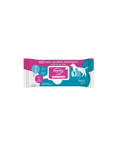 Wet Wipes for Pets Inodorina Talco 110 Units