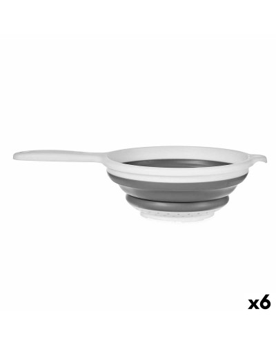 Strainer Kinvara CK15588-16 Wit Grijs Polypropyleen TPR 33,5 x 20 x 8 cm 20 x 33,5 x 3,5 cm (6 Stuks)
