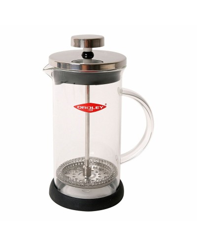 Caffettiera a Stantuffo Oroley Spezia 6 Tazze Vetro Borosilicato Acciaio inossidabile 18/10 600 ml