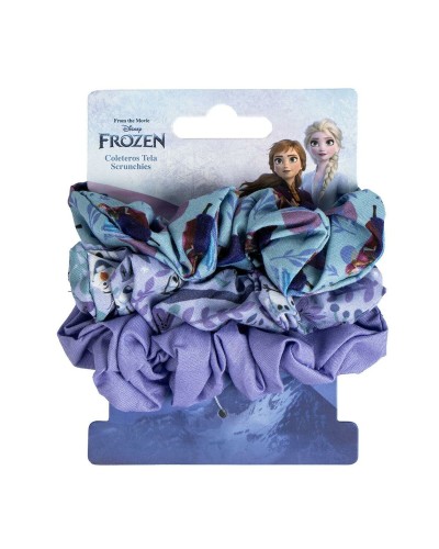 Rubber Hair Bands Frozen Blue 3 Pieces