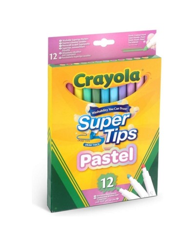 Ensemble de Marqueurs Pastel Crayola Lavable (12 uds)