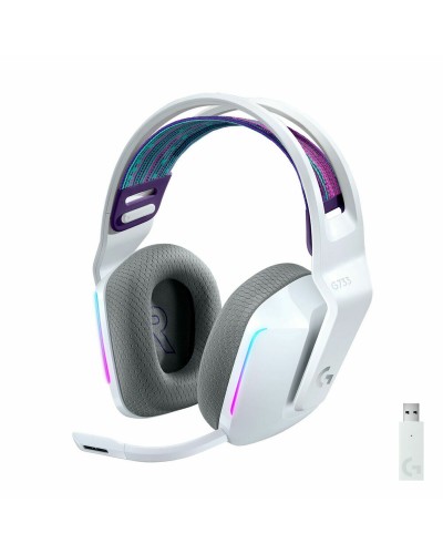 Langattomat kuulokkeet Logitech G733 Lightspeed Headset Valkoinen