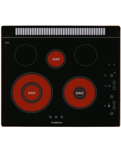 Gasplatta Vitrokitchen 201TGBA 60 cm