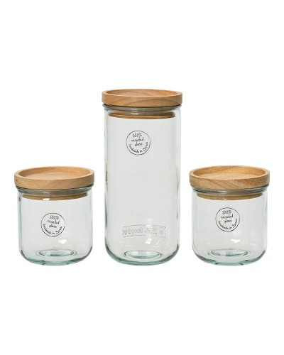 Set van 3 Potjes EDM 869702 Transparant