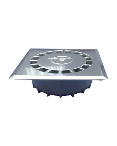Drain Tecnoagua T-88 I PVC Stainless steel 16,5 x 16,5 x 5 cm 5 cm Vertical