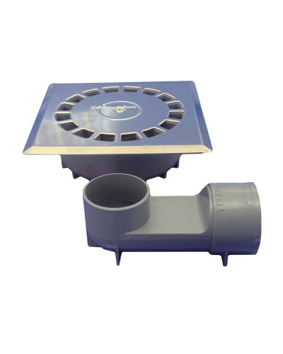 Viemäri Tecnoagua T-88 VHI PVC Ruostumaton teräs 16,5 x 16,5 x 5 cm Ø 5 cm