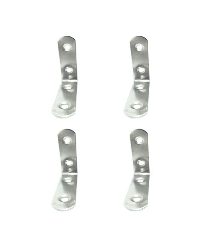 Hoeksteun EDM 86091 an24 Roestvrij staal 5 x 5 x 1,6 cm 4 Stuks