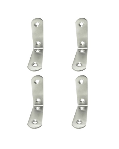 Equerre EDM 86092 an24 Acier inoxydable 6 x 6 x 1,9 cm 4 Unités