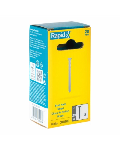 Nägel Rapid 18ga 20 mm Verzinkt (3000 Stück)
