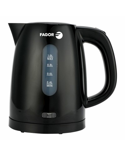 Kettle Fagor teya noir 2200 W 1 L Black Stainless steel Plastic