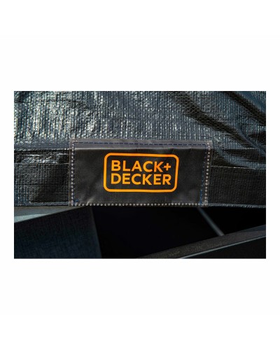 Anhängerabdeckung Black & Decker Schwarz 1,6 x 2,5 m