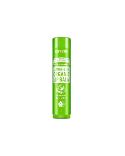 Baume à lèvres Dr Bronner's Lemon Lime 4 g Transparent