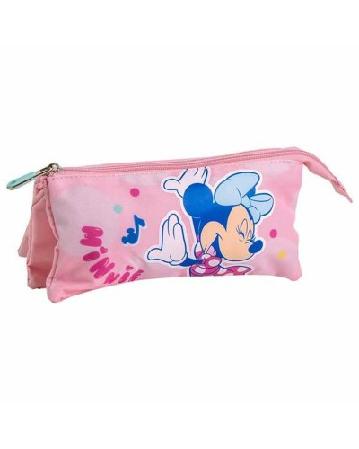 Portaoggetti Triplo Minnie Mouse Rosa 2,2 x 1,1 x 22,5 cm