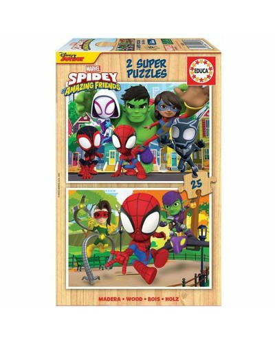 Puzzle Educa Spidey & His Amazing Friends (2 x 25 pcs)