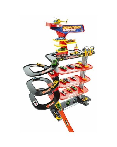 Parkeringsgarage med fordon Moltó