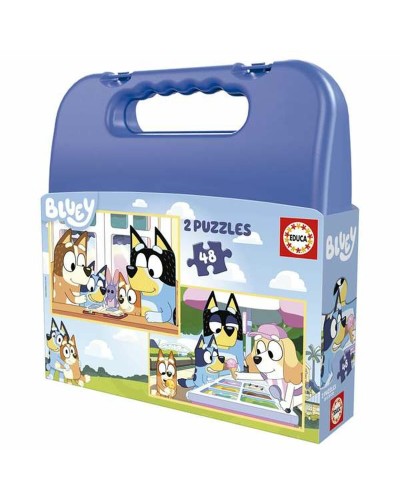 2 palapelin setti Educa Bluey 48 Kappaletta