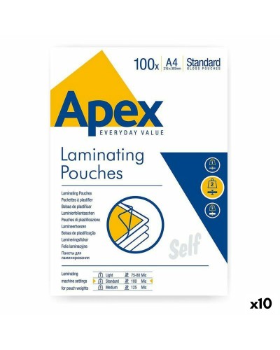 Laminating Pouches Fellowes 100 Delar Transparent A4 (10 antal)