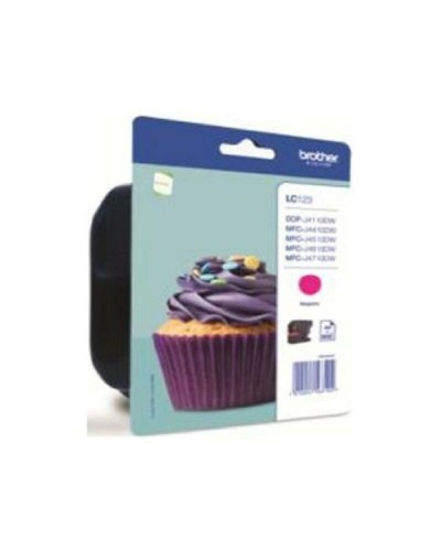 Cartouche d'Encre Compatible Brother LC123MBP Magenta