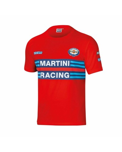 T-shirt med kortärm Sparco MARTINI RACING Röd Storlek S