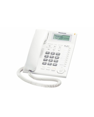 Markkabeltelefon Panasonic KX-TS880EXW LCD Vit